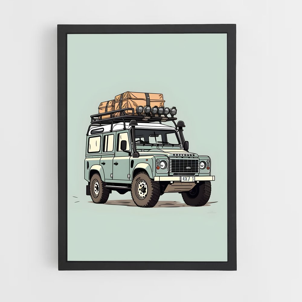 Poster Land de rover – affiche Land Rover (vue 2)